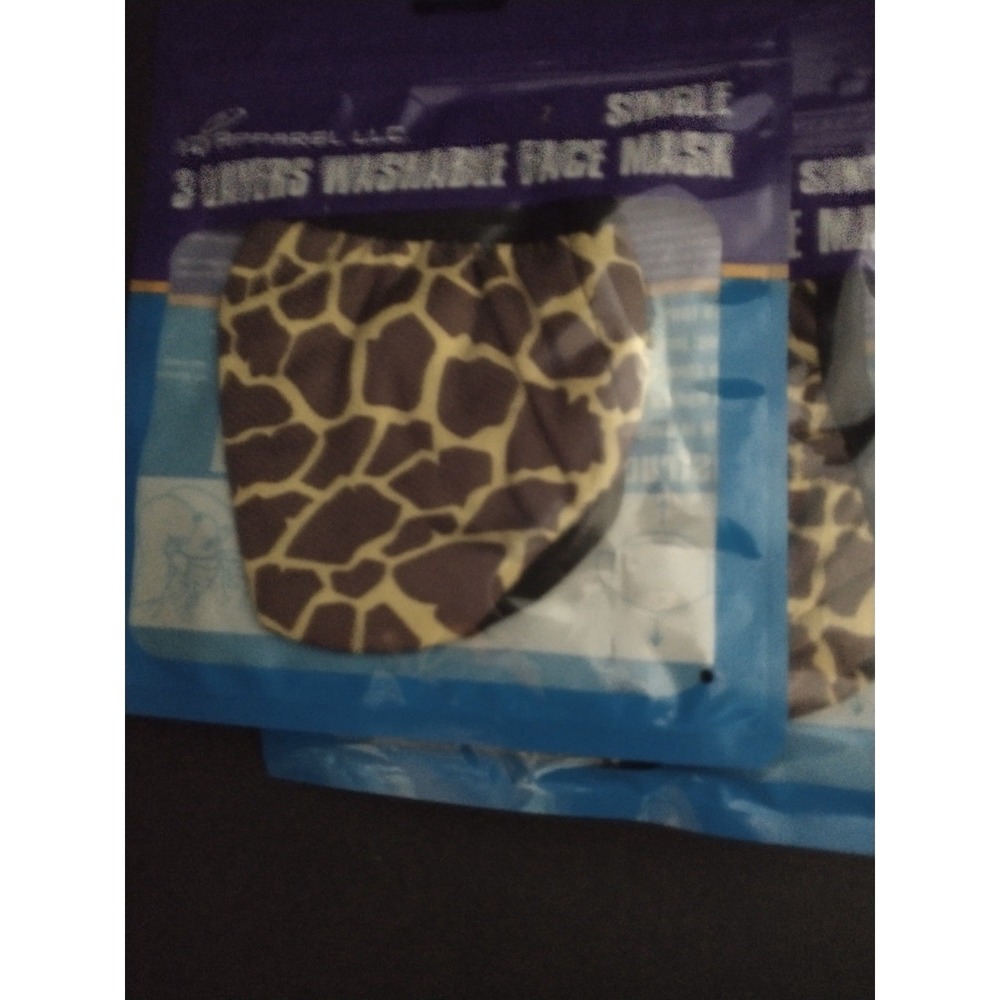 Lot Of 24 Giraffe Washable Face Masks